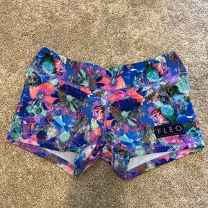 Fleo Women's Multicolor Floral Athletic Shorts